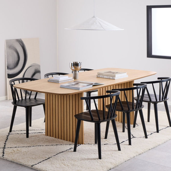 Christo 6 Seater Rectangular Dining Table in Oak 220x75cm