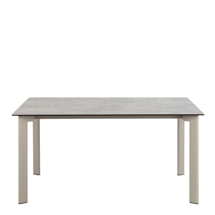 Palermo 6 Seater Ceramic Dining Table in Grey 160x75cm