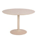 Furniture To Go, Ibiza 4 Seater Round Dining Table with Beige Top and Matt Beige Base 110x74cm