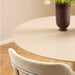 Furniture To Go, Ibiza 4 Seater Round Dining Table with Beige Top and Matt Beige Base 110x74cm
