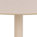 Furniture To Go, Ibiza 4 Seater Round Dining Table with Beige Top and Matt Beige Base 110x74cm