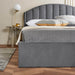 Royal Grey Wingback Kingsize Bed-Cheshire Furniture Outlet