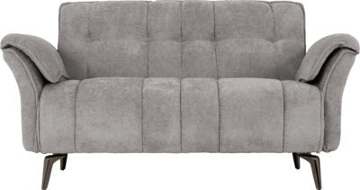 Amalfi 2 Seater Sofa, Grey Fabric