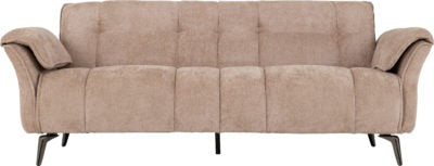 Amalfi 3 Seater Sofa, Champagne Fabric