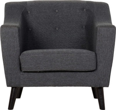 Ashley 1 Seater Sofa, Dark Grey