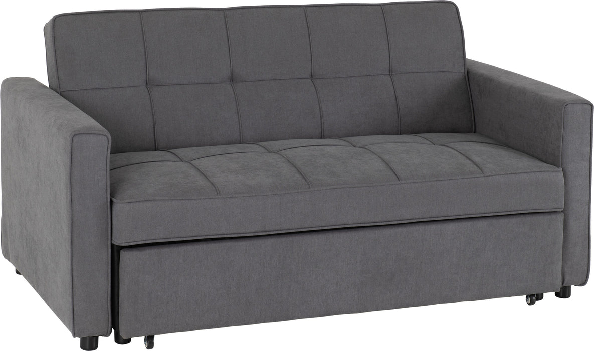 Astoria 2 Seater Sofa Bed, Dark Grey Fabric
