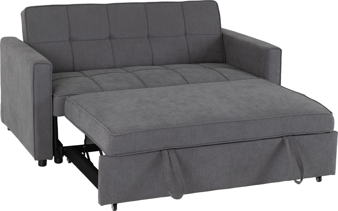 Astoria 2 Seater Sofa Bed, Dark Grey Fabric