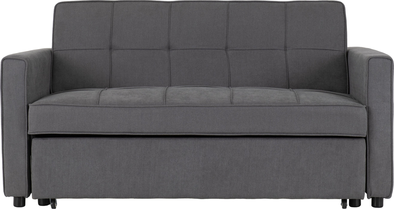 Astoria 2 Seater Sofa Bed, Dark Grey Fabric