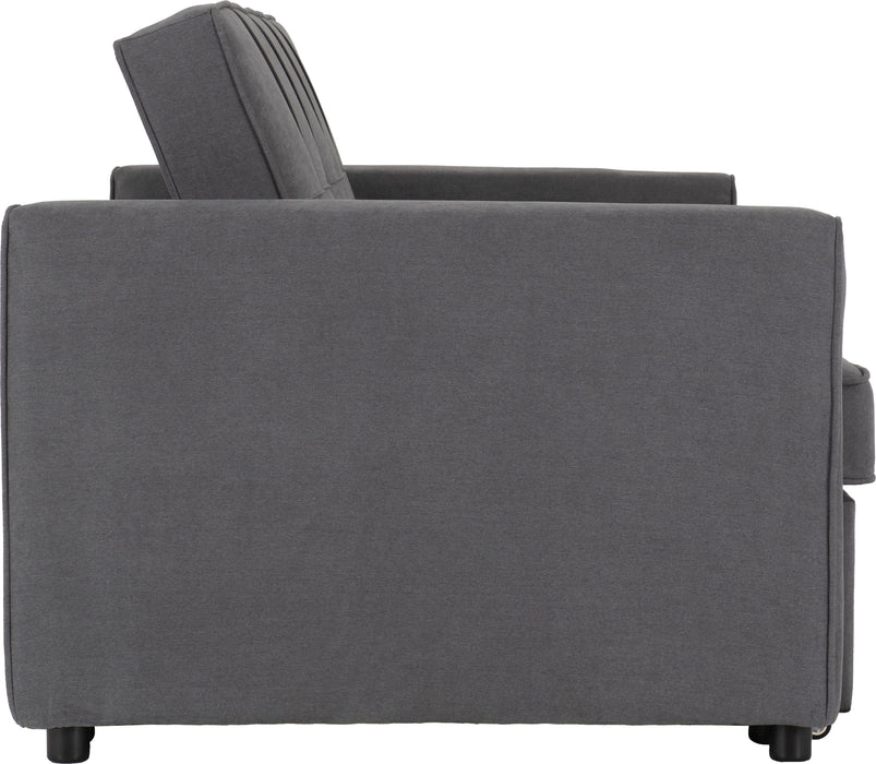 Astoria 2 Seater Sofa Bed, Dark Grey Fabric