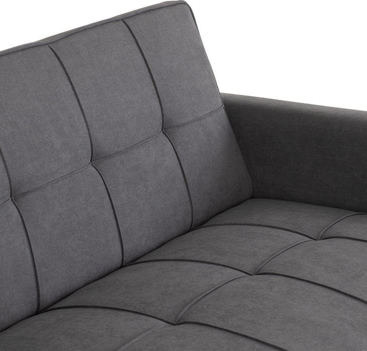 Astoria 2 Seater Sofa Bed, Dark Grey Fabric