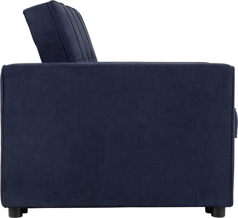 Astoria 2 Seater Sofa Bed, Navy Blue Fabric