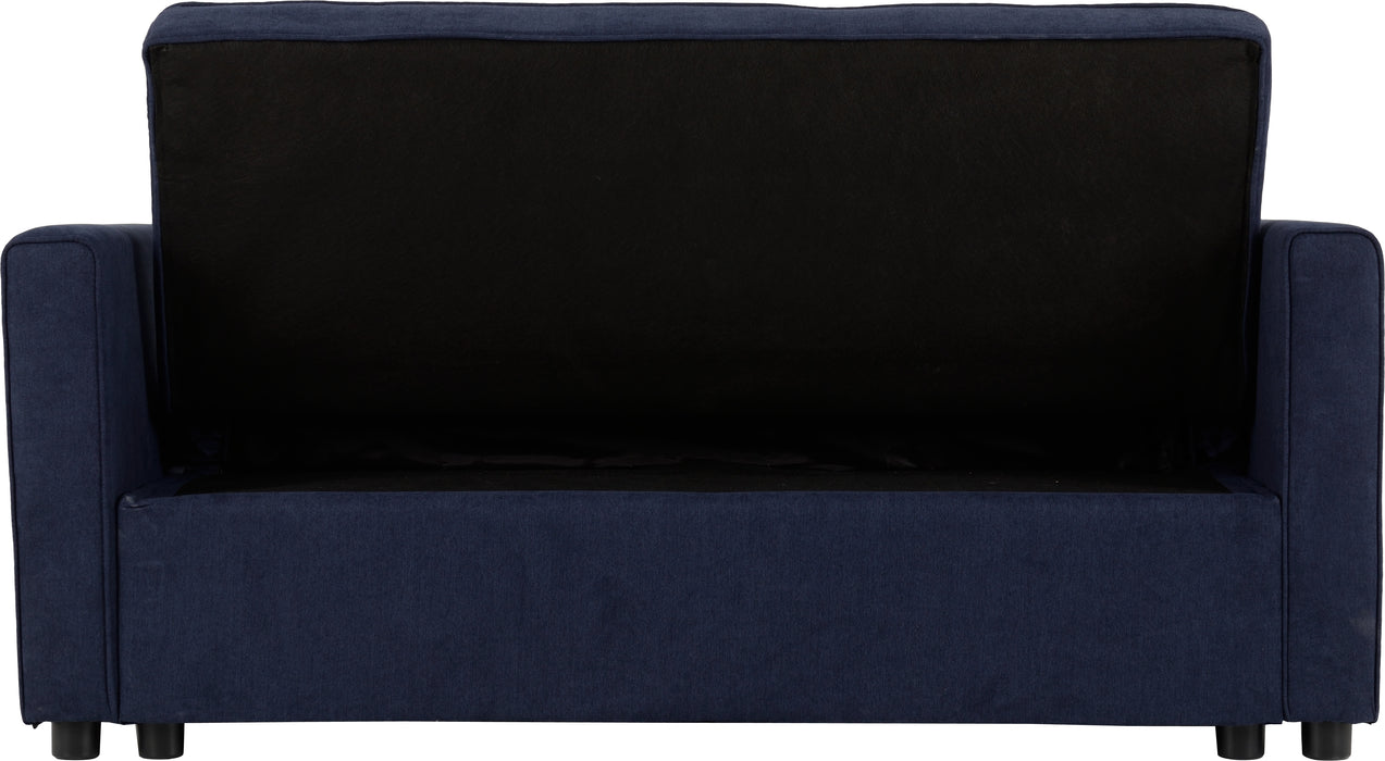 Astoria 2 Seater Sofa Bed, Navy Blue Fabric
