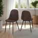 athens dining chairs brown