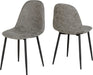 athens dining chair grey x 2