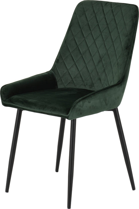 velvet green sapphire dining chair