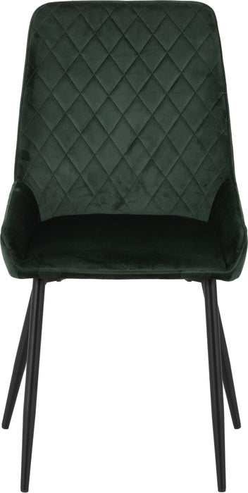 dining chair in velvet green sapphire 
