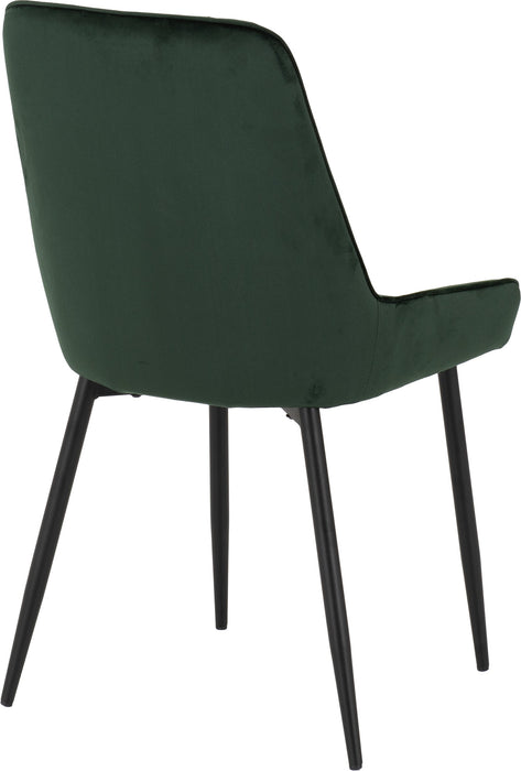 green sapphire velvet dining chair
