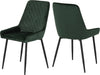 dining chair in velvet green sapphire 