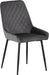 avery dining chair grey velvet
