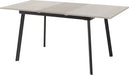 Avery Extending Dining Table - Concrete/Grey Oak Effect/Black