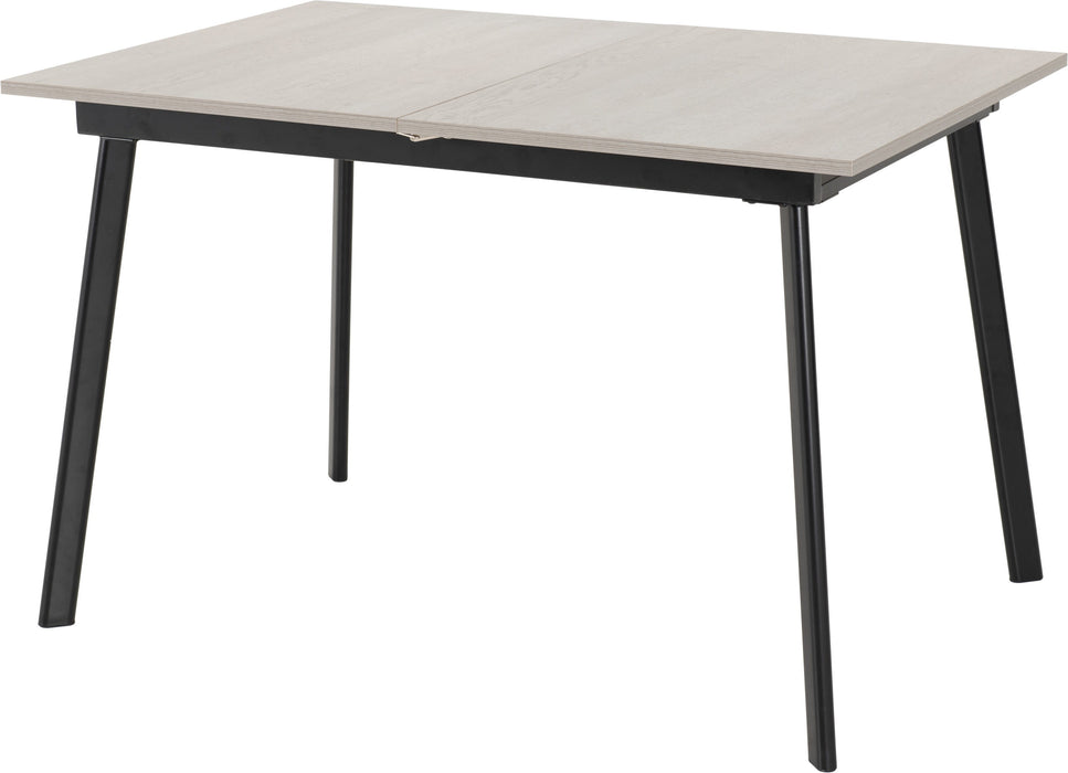 Avery Extending Dining Table - Concrete/Grey Oak Effect/Black