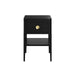 Abberley Bedside | Black | 1 Drawer-Cheshire Furniture Outlet