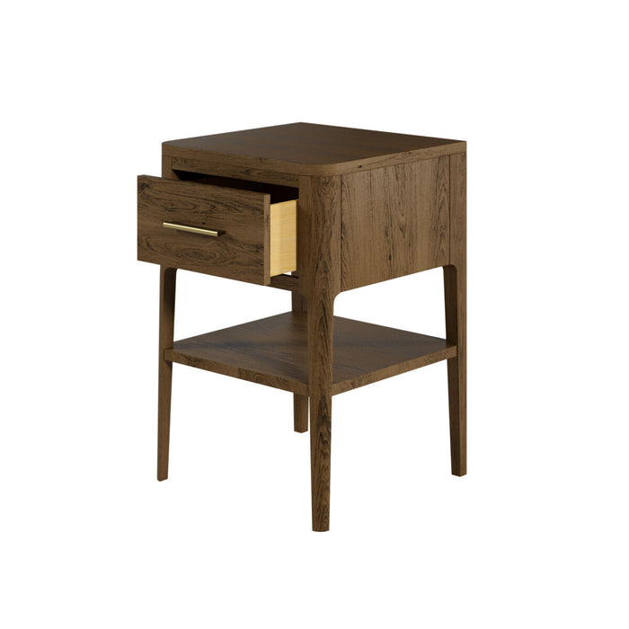 Abberley Bedside | Brown | 1 Drawer-Cheshire Furniture Outlet