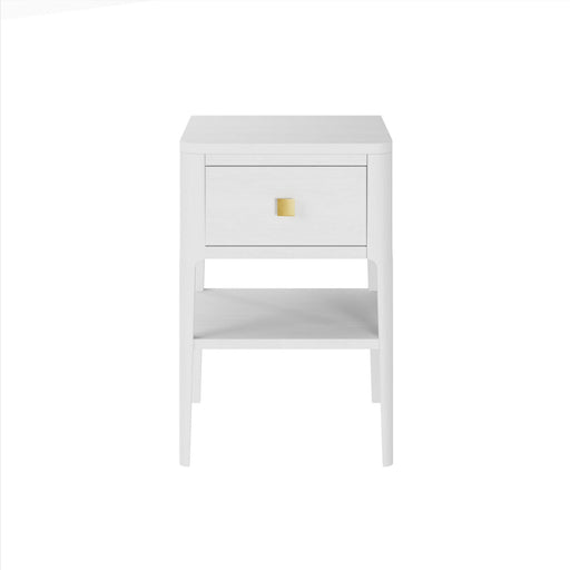Abberley Bedside | White | 1 Drawer-Cheshire Furniture Outlet