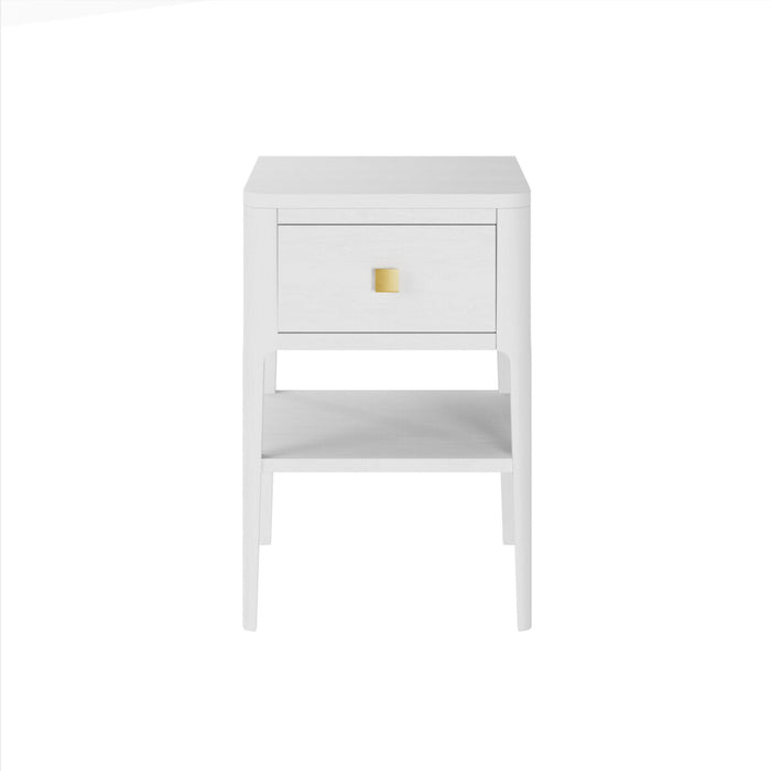 Abberley Bedside | White | 1 Drawer-Cheshire Furniture Outlet