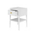 Abberley Bedside | White | 1 Drawer-Cheshire Furniture Outlet