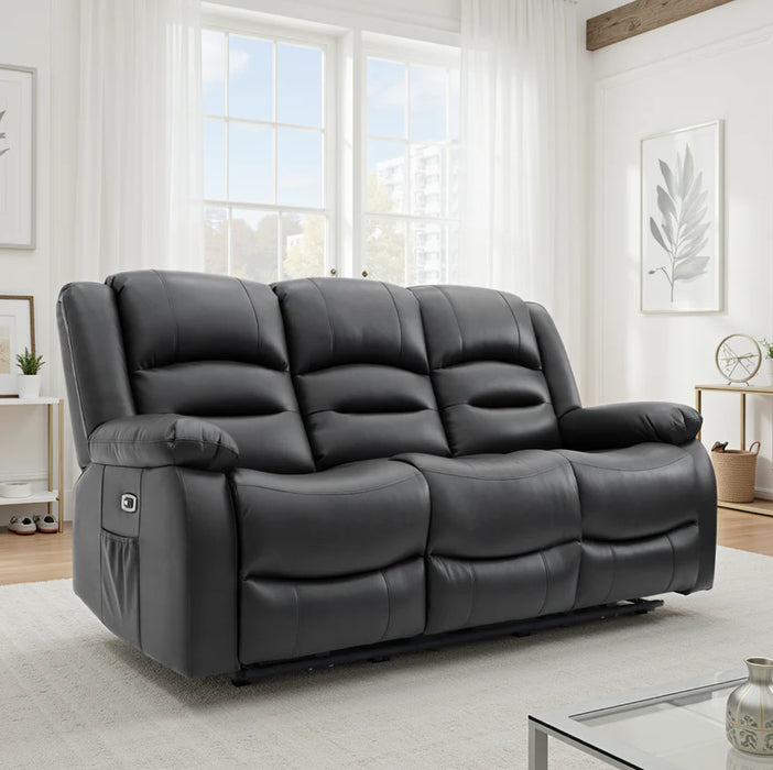 Alva Electric Recliner 3 Seater Sofa