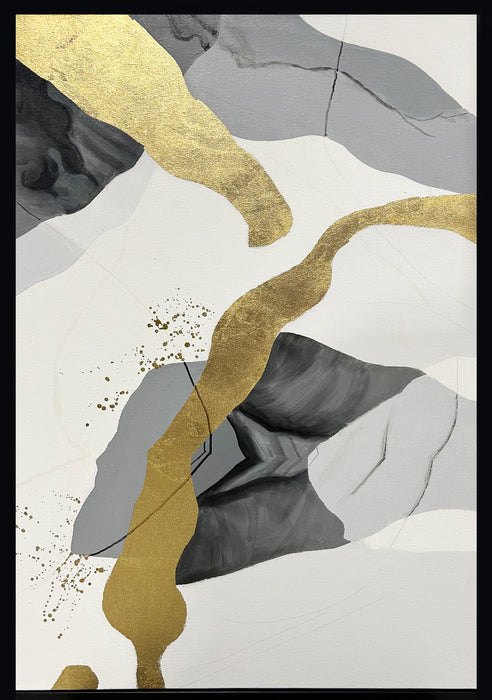 Abstract Framed Oil Painting 2-Cheshire Furniture Outlet