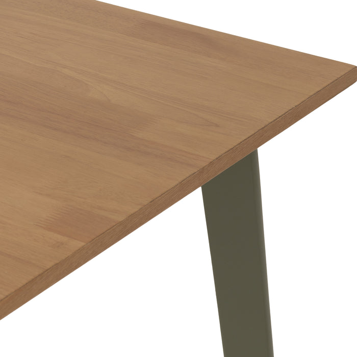 Balfour 1+4 Dining Set - Sage Green/Oak Effect/Mink Microsuede