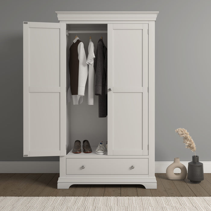 Bordeaux 2 Door Wardrobe - Ivory