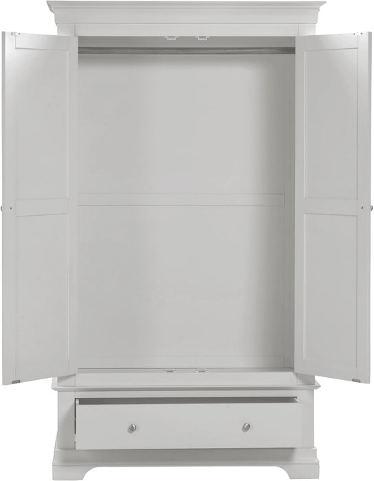 Bordeaux 2 Door Wardrobe - Pebble Grey
