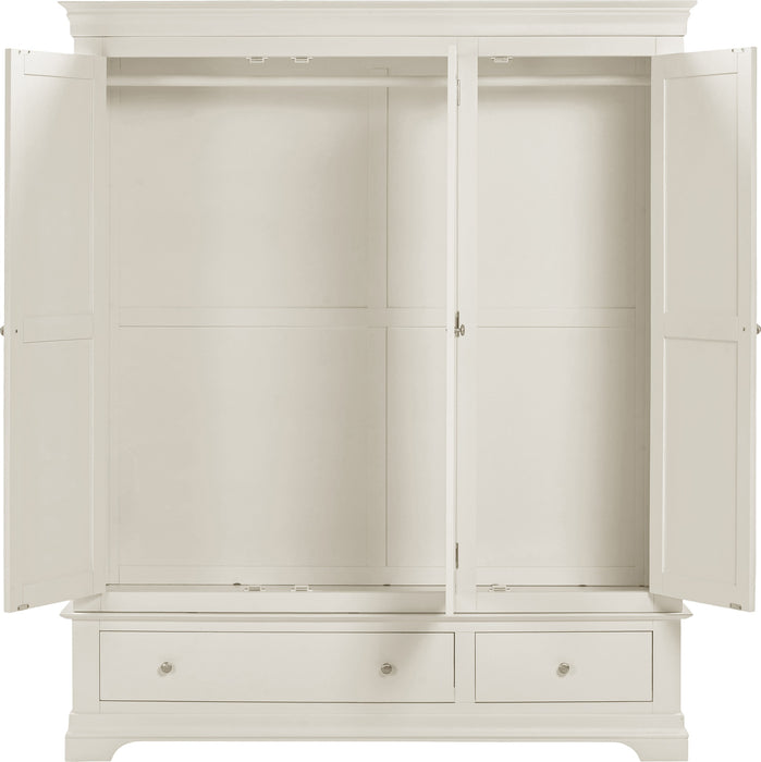 Bordeaux 3 Door Wardrobe - Ivory