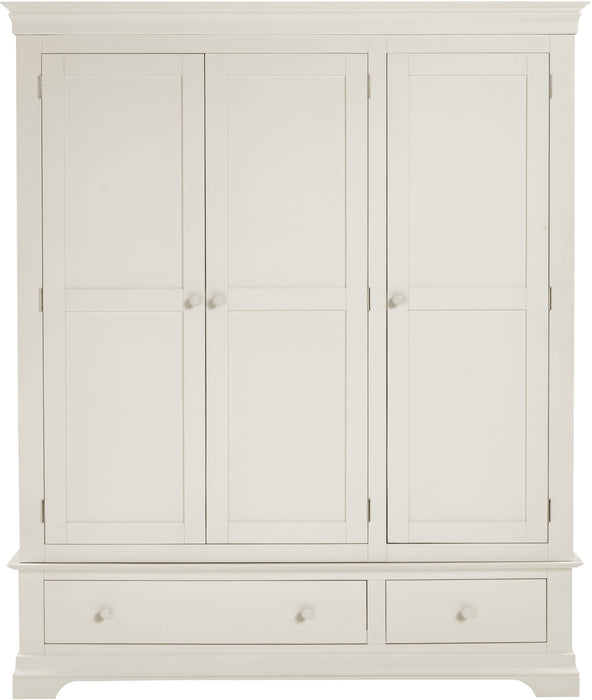 Bordeaux 3 Door Wardrobe - Ivory