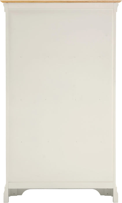 Bordeaux Wooden Bookcase, Ivory