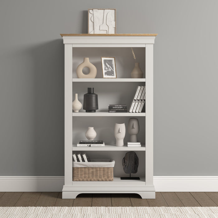 Bordeaux Wooden Bookcase, Ivory