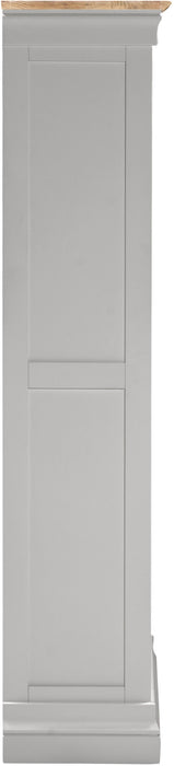 Bordeaux Wooden Bookcase, Pebble Grey