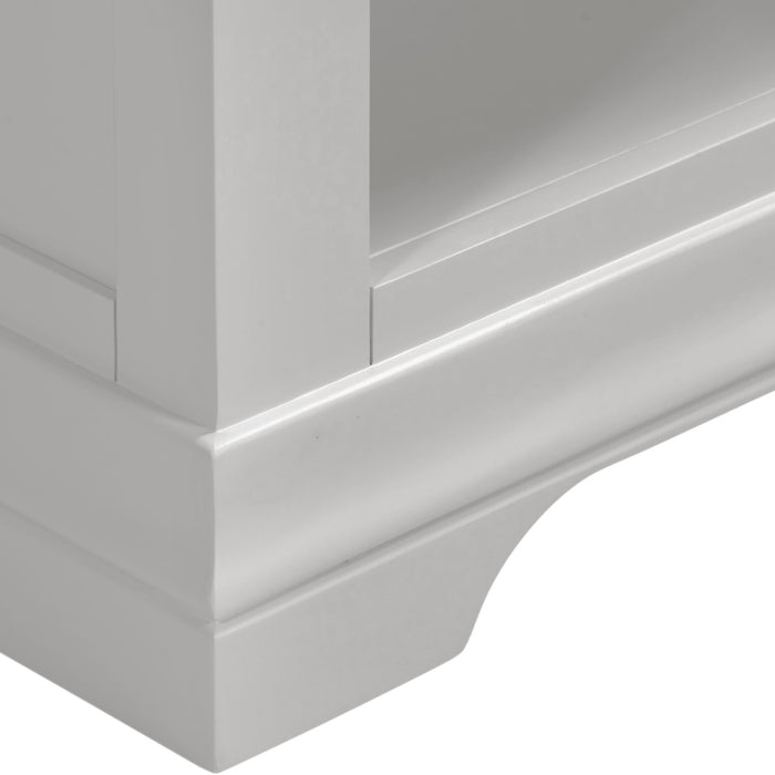 Bordeaux Wooden Bookcase, Pebble Grey