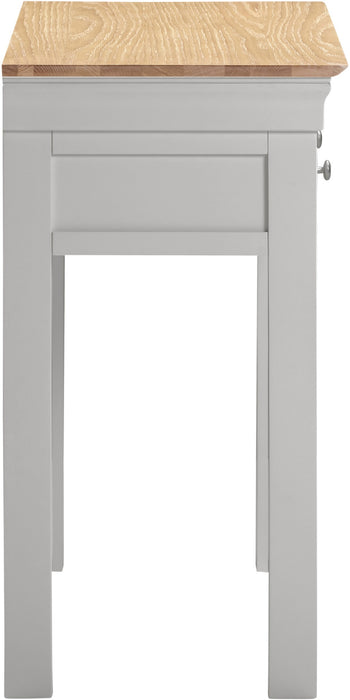 Bordeaux 2 Drawer Console Table, Pebble Grey