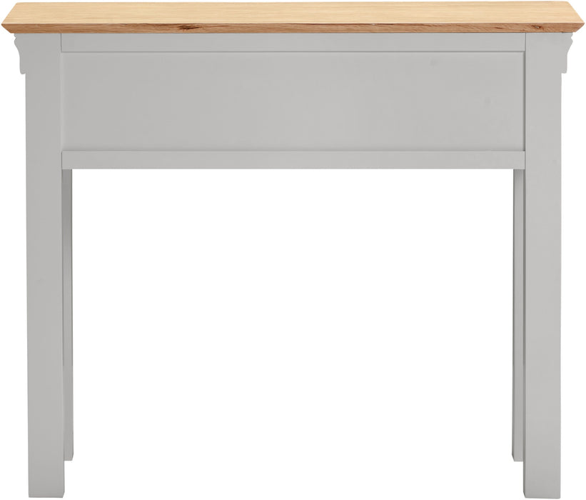 Bordeaux 2 Drawer Console Table, Pebble Grey
