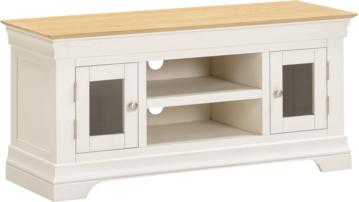 Bordeaux Small 2 Door TV Stand, Ivory
