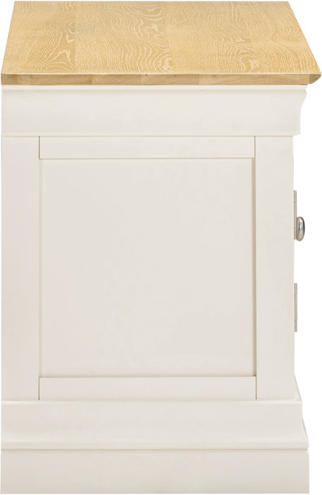 Bordeaux Small 2 Door TV Stand, Ivory