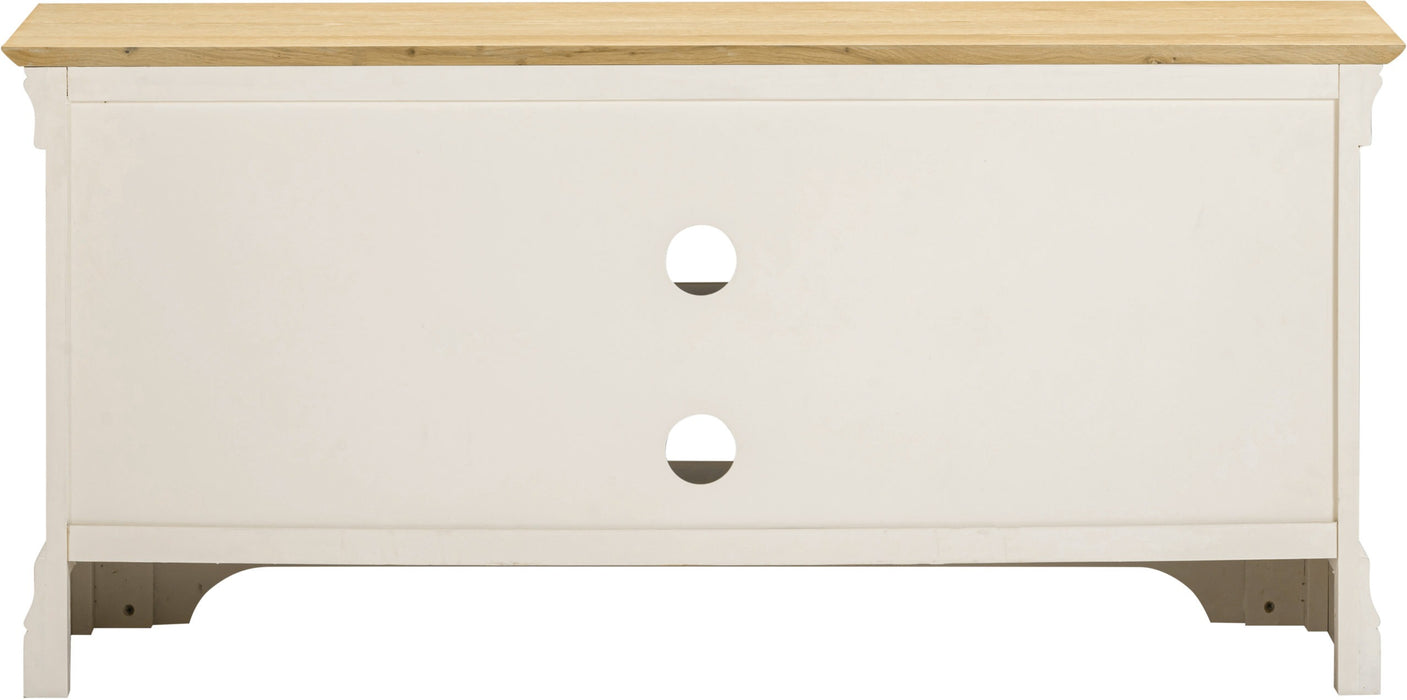 Bordeaux Small 2 Door TV Stand, Ivory