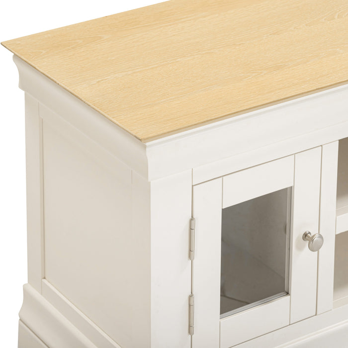 Bordeaux Small 2 Door TV Stand, Ivory