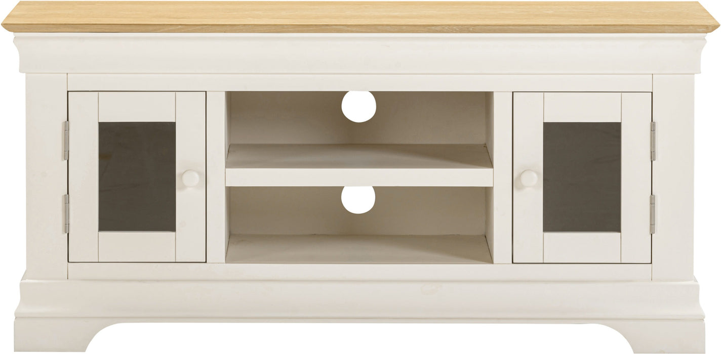 Bordeaux Small 2 Door TV Stand, Ivory