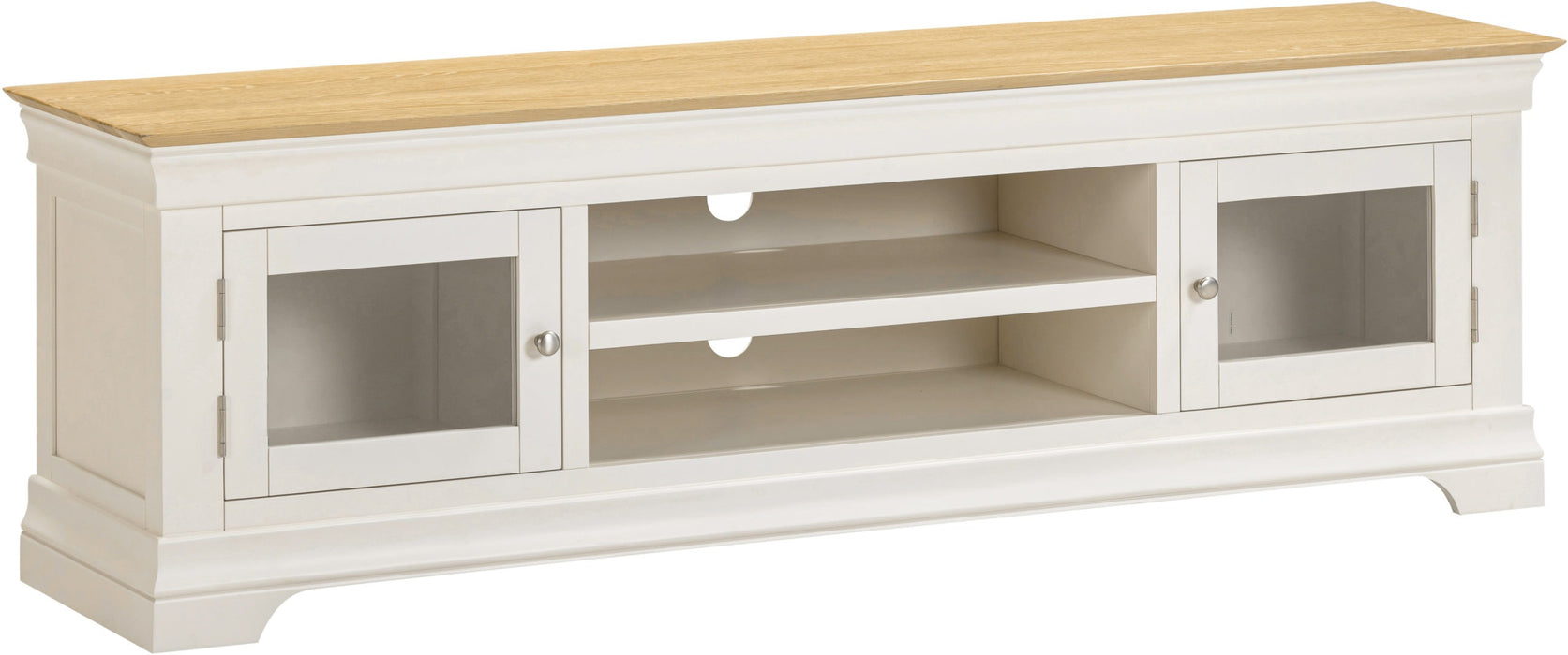 Bordeaux 2 Door TV Stand, Ivory