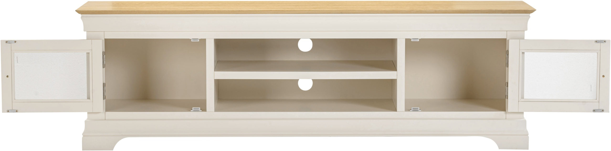 Bordeaux 2 Door TV Stand, Ivory